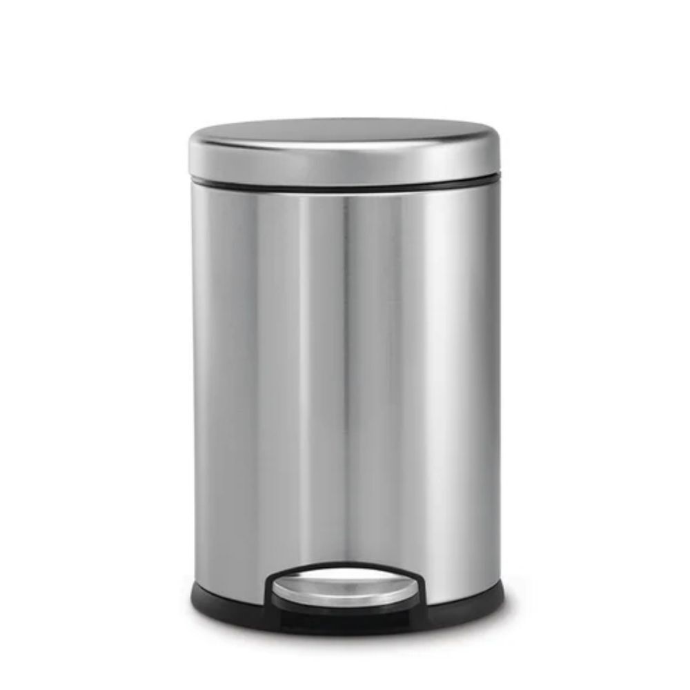 SimpleHuman 4.5L Round Step Can- Brushed